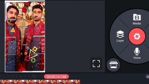 how make puzzle game photos in mobile. kinemaster. special effects in line master