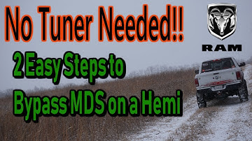 HOW TO: Turn Off MDS On Hemi Ram Trucks