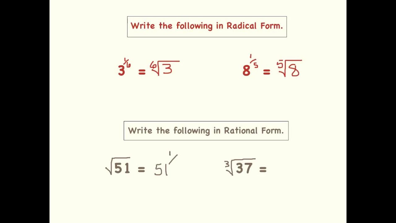 Nth Roots Rational Exponents YouTube Nth Roots Rational Exponents YouTube