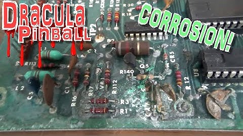 Battery Alkaline Damage Destroyed This DRACULA PINBALL MPU - Let