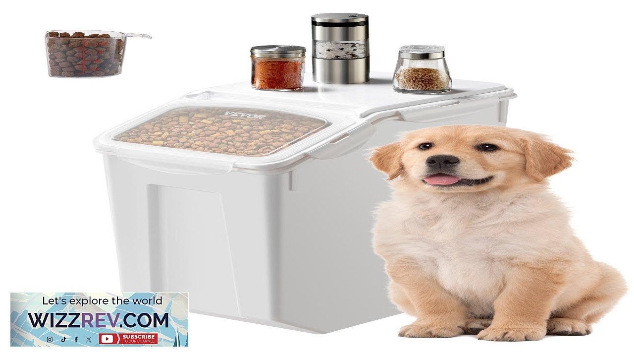 4.5Gal/20L Large Ingredient Storage Container Airtight Kitchen Flour Bin Review