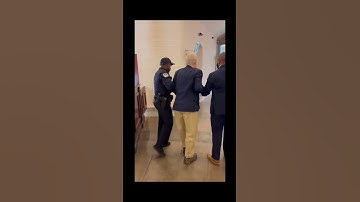 Senator Mitch McConnell just tripped and fell while being asked about ICE