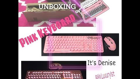 Pink Wireless Glow in Dark Backlit Keyboard & Mouse | Unboxing x Typewriter Keys | Mechanical Gaming