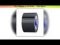 Black pipe tape heavy-duty waterproof strong adhesive, no residue - durable wide pipe tape loose,