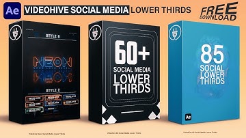 Download Social media lower thirds bundle free After Effects Templates | Adobe After Effects