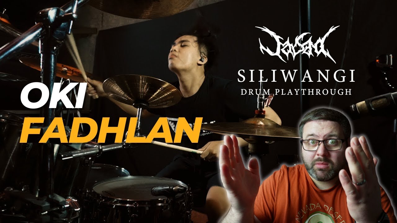 Барабанщик реагирует на OKI FADHLAN - JASAD (SILIWANGI) DRUM PLAYTHROUGH