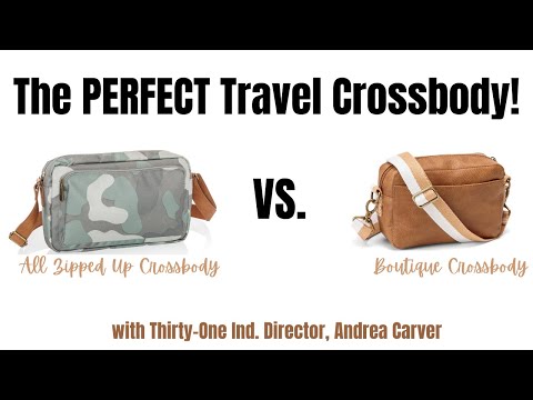 👛 Double Zip Crossbody  Ind. Thirty-One Director, Andrea Carver 