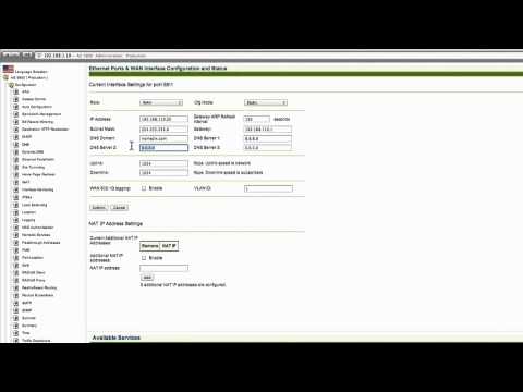 AG - How to Setup Unit IP And DNS