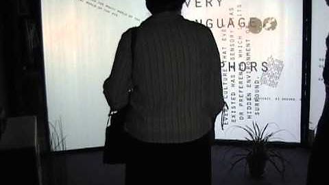 Typographic Synesthesia: an Interactive Installation | רחל סטומל
