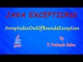 ArrayIndexOutOfBoundsException
