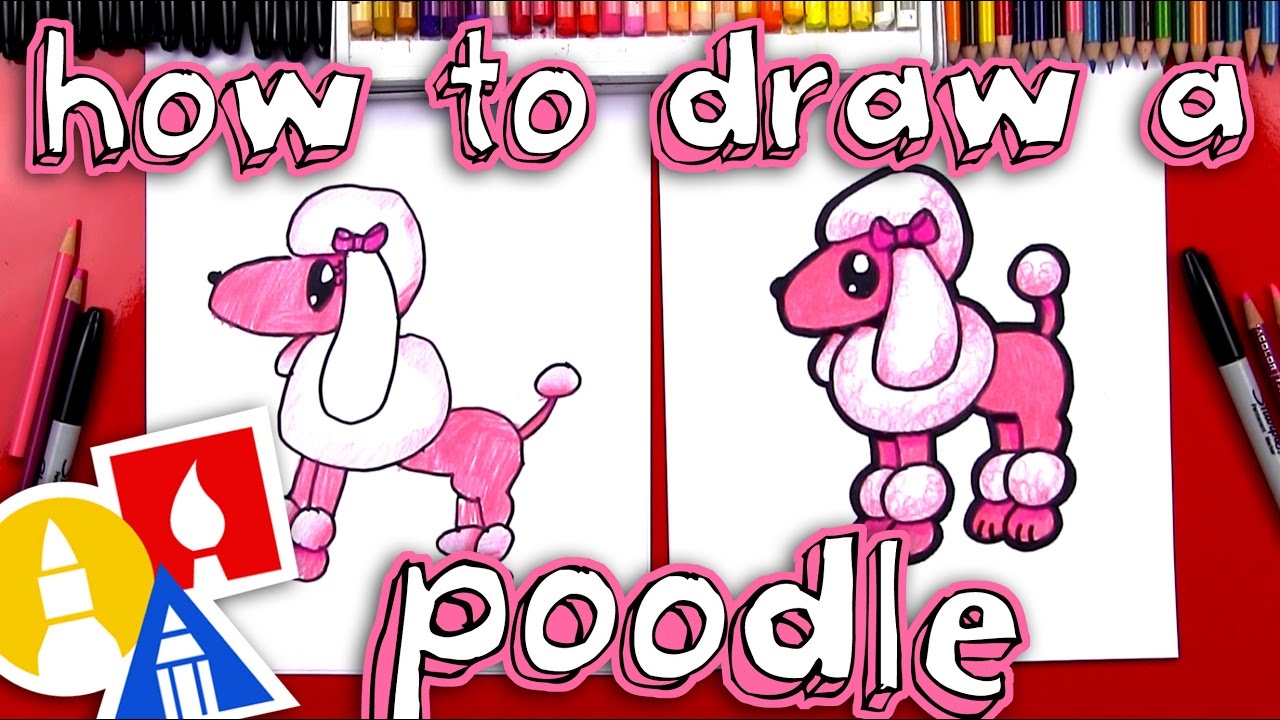 How To Draw A Cartoon Poodle - YouTube