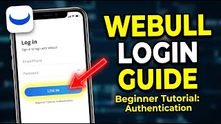 How to login to Webull mobile app with authentication - Beginner Guide