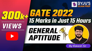 General Aptitude for GATE Exam |Part-1| GATE 2023 General Aptitude | BYJU