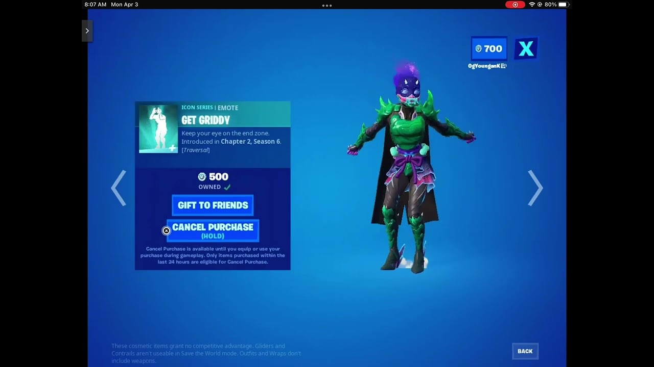 DA GOATS EMOTE IS BACK IN ITEM SHOP GET GRIDDY💚💚💚✅