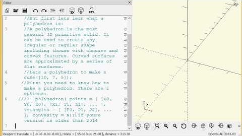 OpenSCAD tutorial: polyhedron