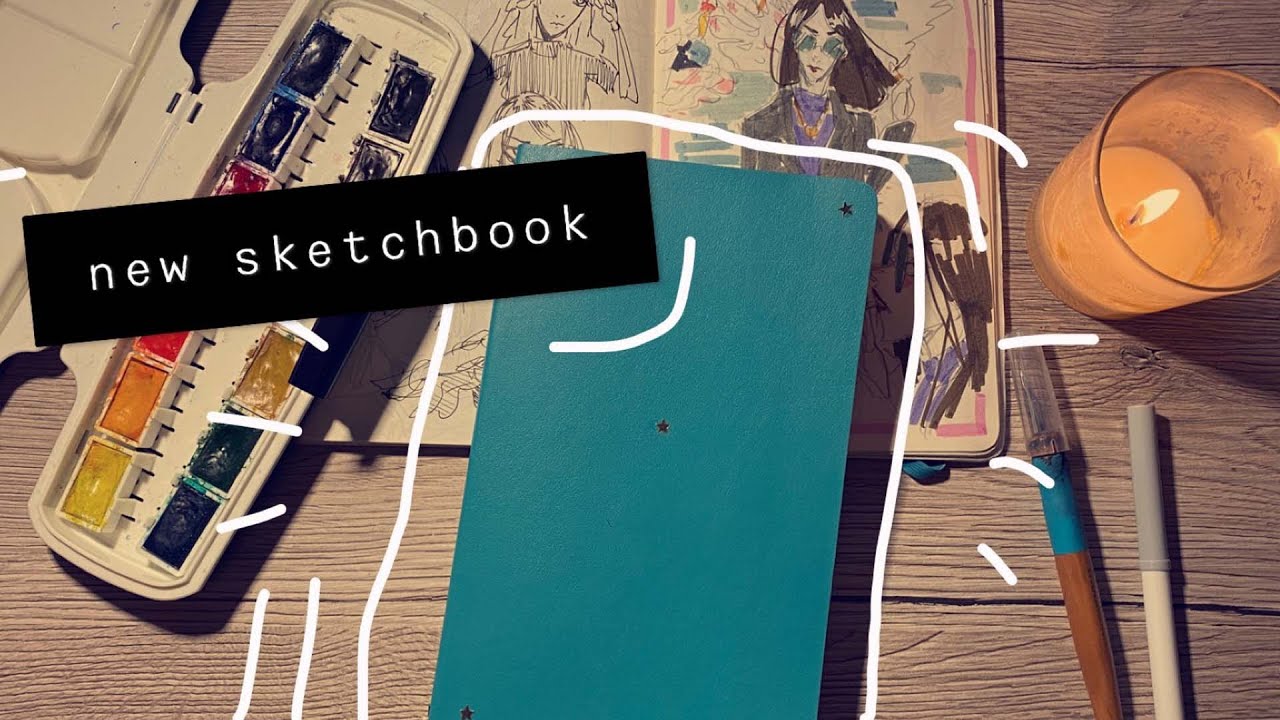 breaking into my new sketchbook + sketch with me YouTube