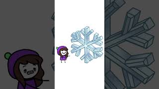 The BIGGEST snowflake ever found! #animation #education #funny #cartoon #snow