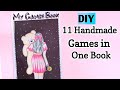 11 easy paper games ideas  diy cute gaming book  how to make paper gaming book  diy paper games