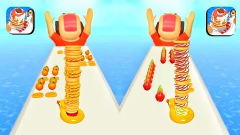 Pancake run max level iOS, android all trailer gameplay walkthrough new update ✅