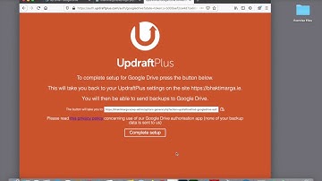How to backup your website to Google Drive