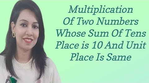Multiplication Of Two Numbers Whose Sum Of Tens  Place Is 10 And Unit Place Is Same #shorts