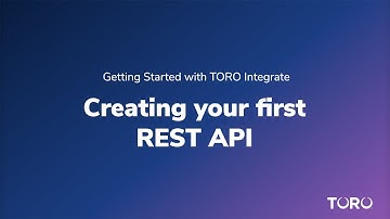 Creating your first REST API