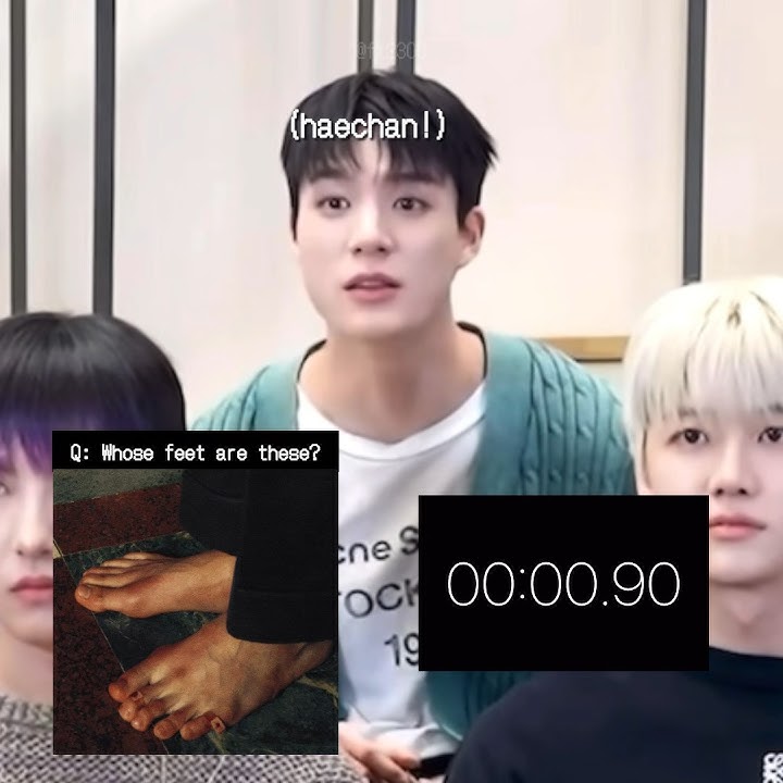 jeno identified haechan’s feet within 1 second🫡 #nohyuck #젠동 #jeno #haechan #nctdream