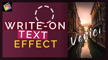 Write On Text Effect Final Cut Pro X (No Plugins) [Final Cut Pro X Tutorials]