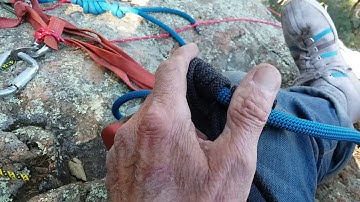 Biner Block Single Rope Rappel Setup 1/1/2019