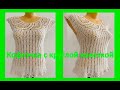 Кофточка с КОКЕТКОЙ из ленточного КРУЖЕВА ,  вязание КРЮчКОМ , crochet for women ( В №  №390)