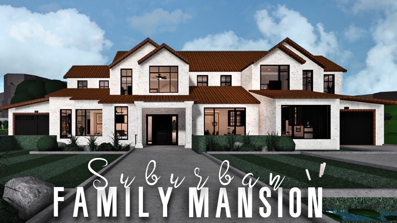 Suburban Family Mansion| Update 0.9.7| NO LARGE PLOT| ROBLOX bloxburg ...