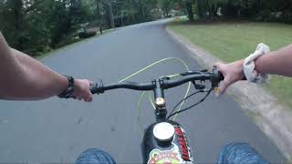 Motorized bike with 7 speed jack shaft kit