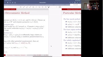 K. Scheinberg: "Complexity analysis framework of adaptive optimization methods via martingales"