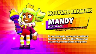 NOUVEAU BRAWLER CHEATÉ MANDY 😍❤️ (brawl stars saison 16)