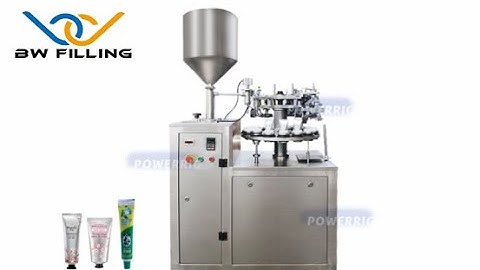 Tube Filling Machine Aluminum Tube Filling Machine: One minute to show how machine fill and seal