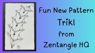 видео: Monotangle с новым интересным узором Trikl от Zentangle Headquarters картинка: Monotangle с новым интересным узором Trikl от Zentangle Headquarters