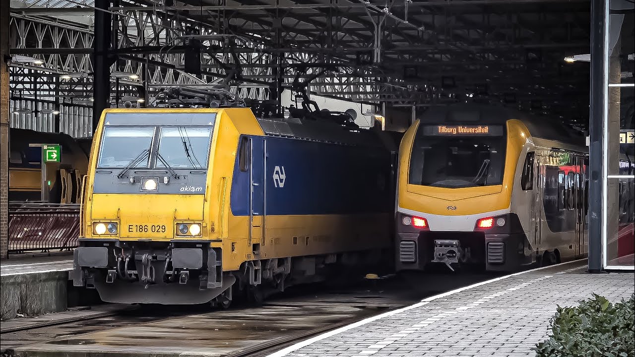 Trains at Eindhoven Centraal (4K) 31-12-24