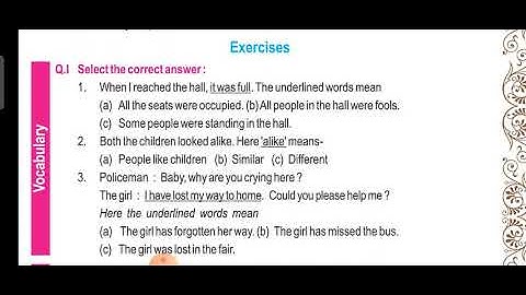 standard 8 sem-2 read more unit 1 exercise