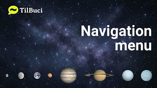 Creating a kiosk with TilBuci: the navigation menu