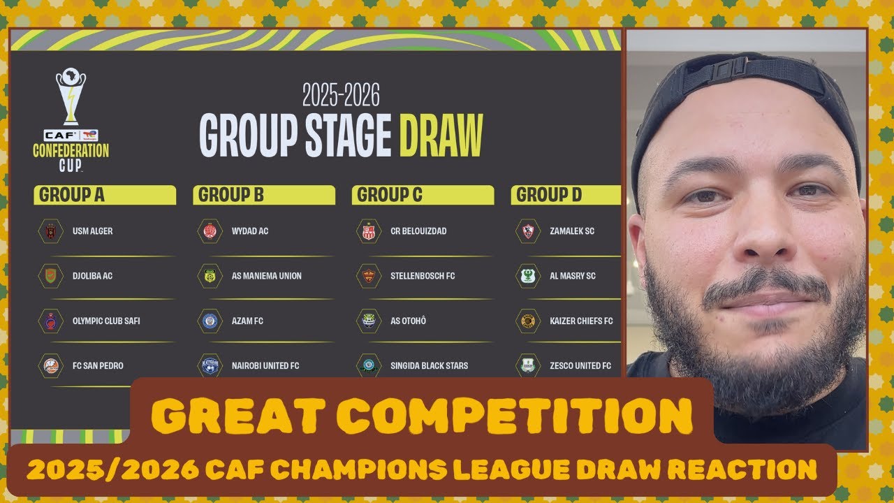 Жеребьевка Кубка Конфедерации КАФ: «Видад», «Замалек», «ЮСМ Алжир», «Кайзер Чифс»? Кто фаворит?