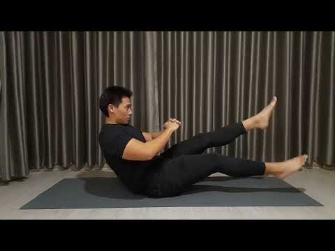 V Sit Flutter Kick