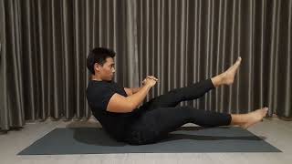 V Sit Flutter Kick