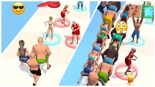 Beach party run 🏖 🏃 All levels gameplay new game trailer iOS, Android gameplay 123 Go! Gaming screenshot 2