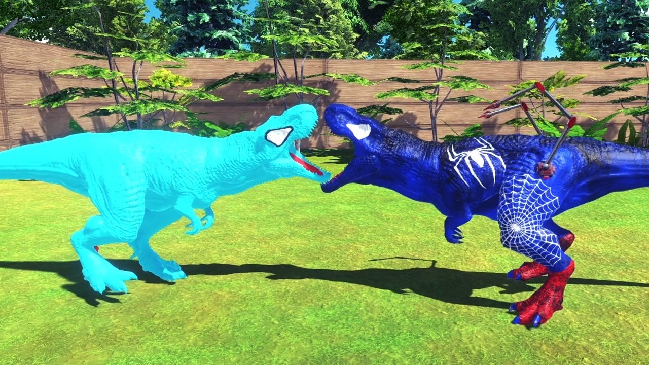 ICE T-REX vs UNITS DEATH RUN - Animal Revolt Battle Simulator ARBS