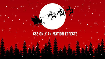 CSS Only Animated Background Effects | Html CSS Christmas Animation