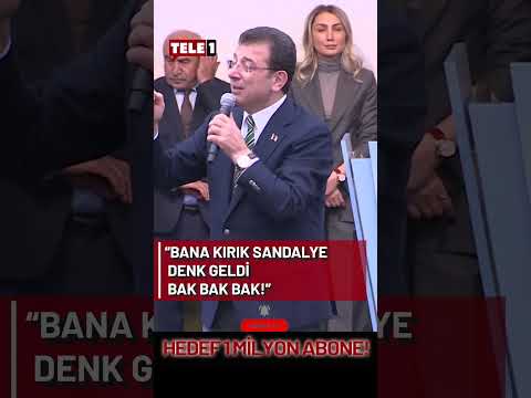 İmamoğlu'ndan Erdoğan'a "kırık sandalye" esprisi: Allah'tan sporcuyum da hemen ayağa kalktım!