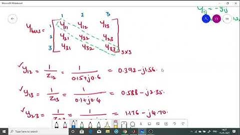 Formation of Admittance bus matrix using MATLAB