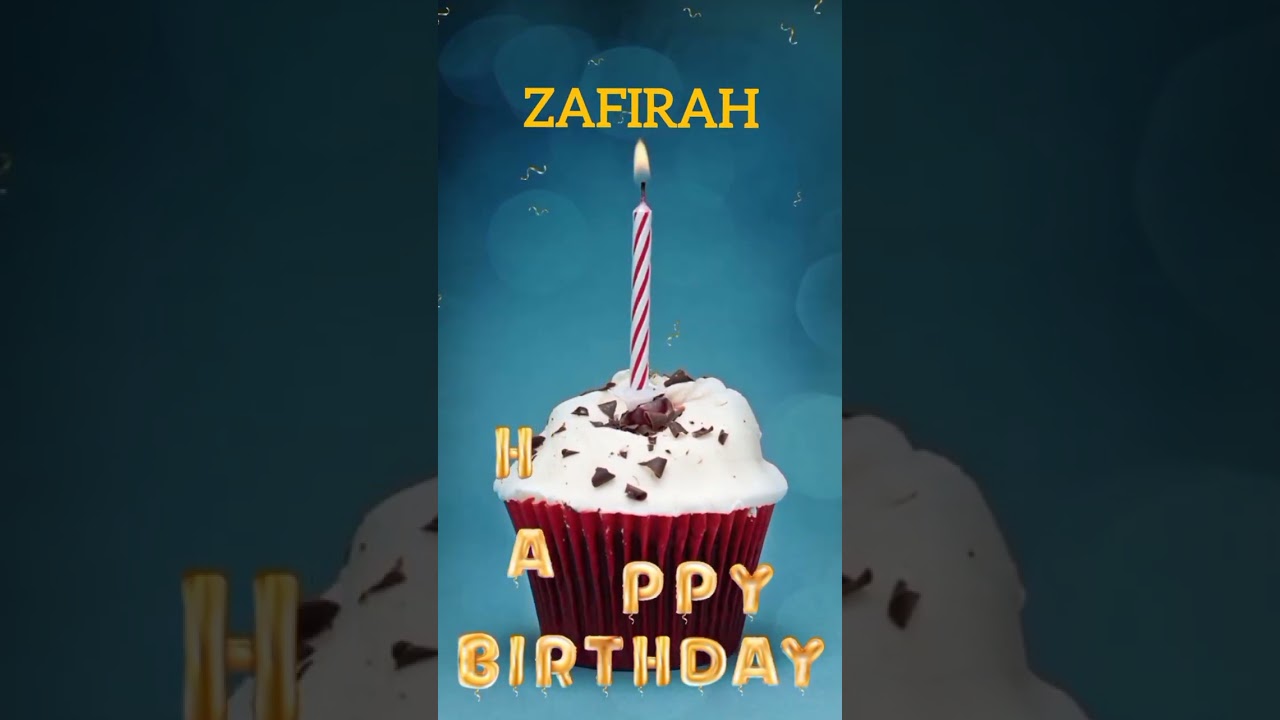 Zafirah Name Happy Birthday to you Video Song Happy Birthday Song with names