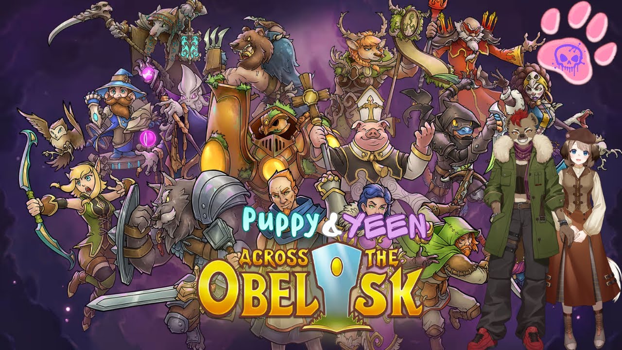 Puppy-sensei and some random Hyena play Across the Obelisk