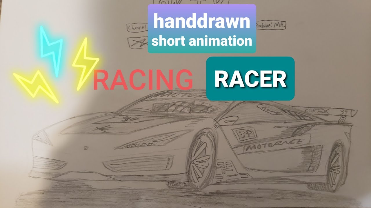 RACING RACER ( Short Animation) Handrawn animation - YouTube